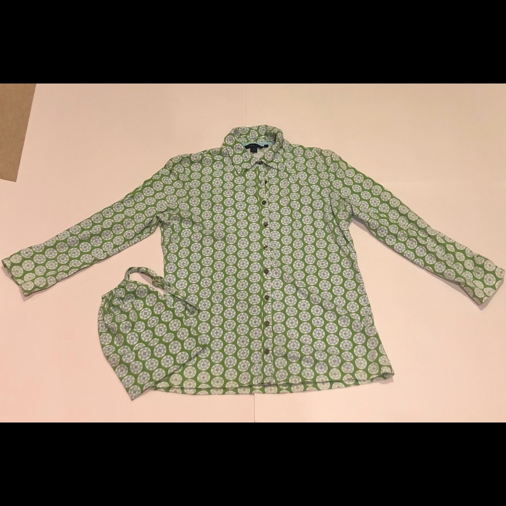 Boden Jersey Crinkle Cotton Shirt